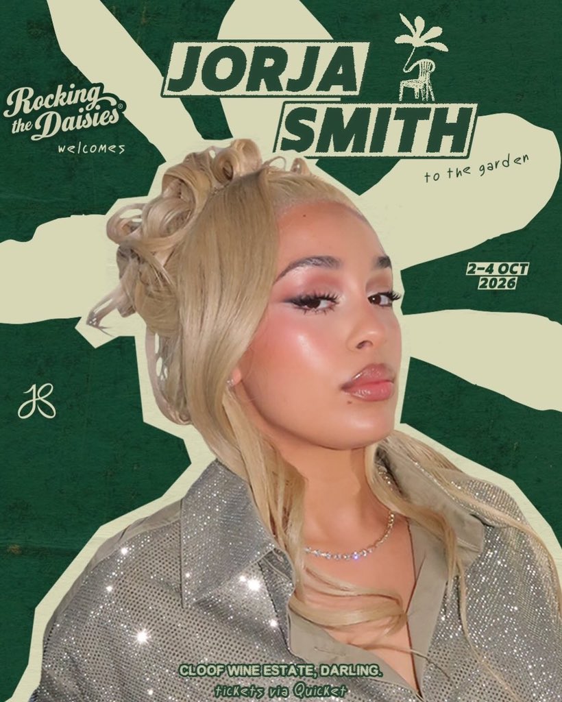 Jorja Smith Set to Headline Rocking the Daisies 2026 in South Africa