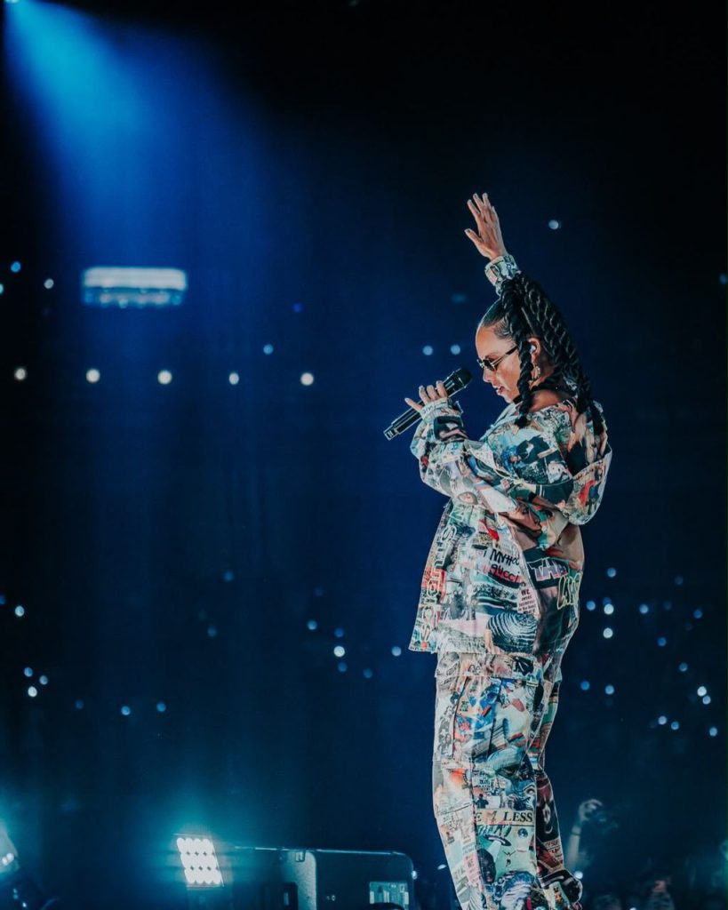 Alicia Keys performing at Black Coffee's O2 Arena 'Live with Orchestra'