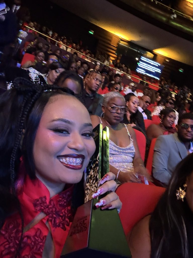 Moliy wins Dancehall Song of the Year at the Caribbean Music Awards for “Shake It to the Max (Fly) Remix” with Shenseea and Skillibeng.